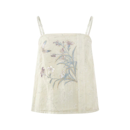 [xiaoshanyu] Hanfu Skirt Set in Polyester Cotton Blend song HanFuDreams Sling S