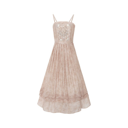 More than thirteen [遇夕] embroidered suspender skirt modern HanFuDreams suspender skirt S