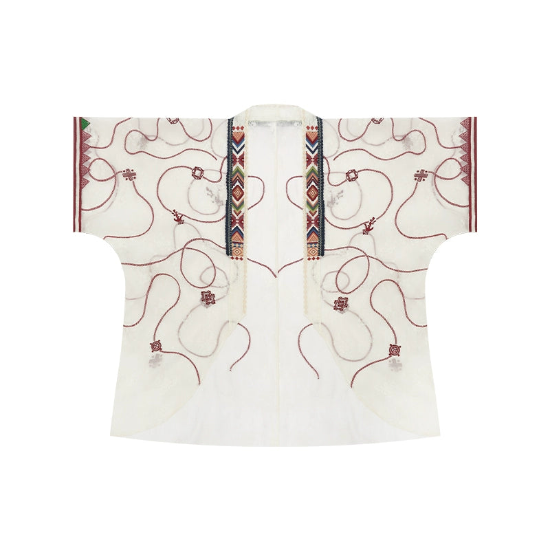 More than thirteen [Eternal Vine] summer ethnic style suspender skirt song HanFuDreams jacket S