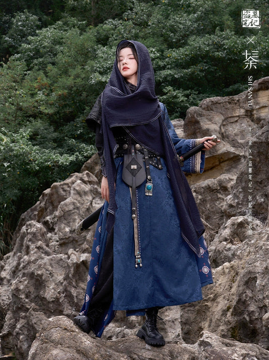 More than thirteen [予灵书] Zhang Qiling round neck robe Hanfu HanFuDreams