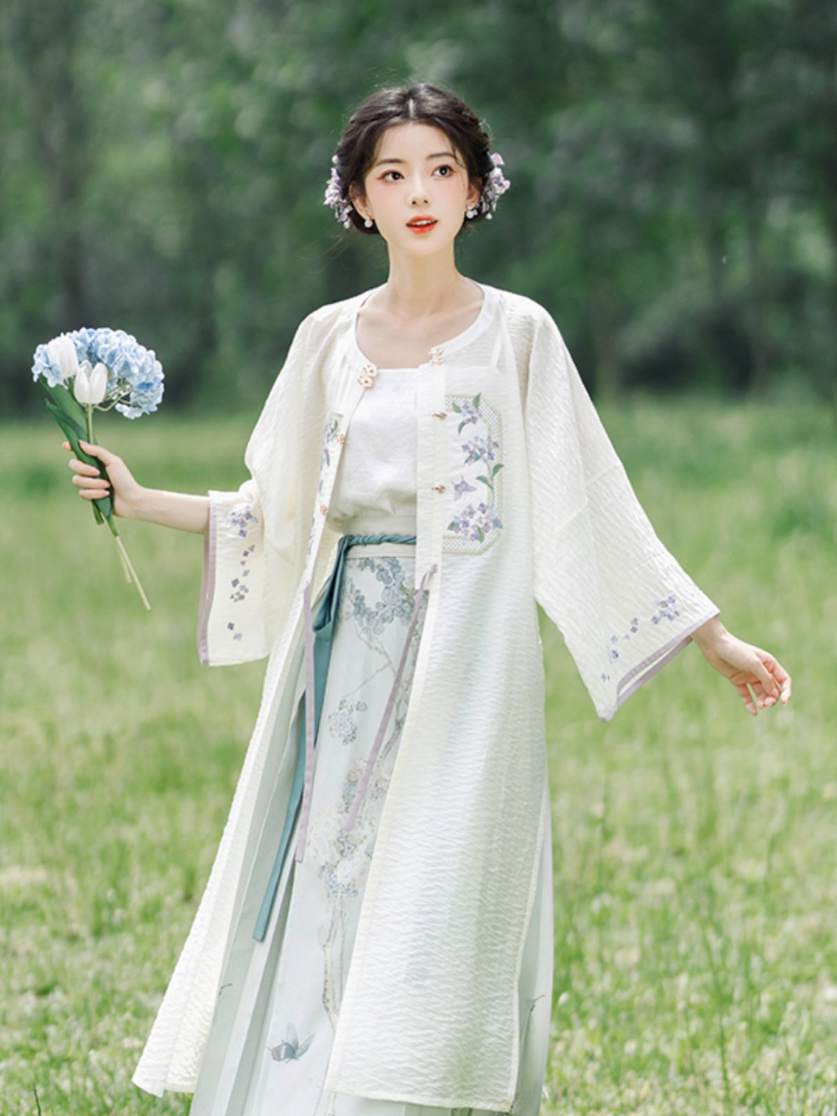 Ming-made Tencel long shirt and hundreds of skirts Hanfu ming HanFuDreams