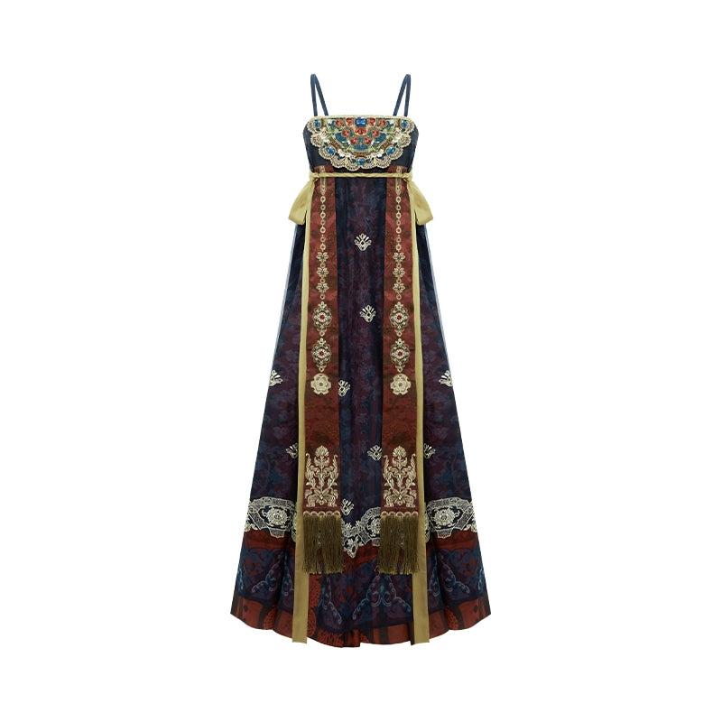 More Than Thirteen [Queen Mother Ghost Banquet] Suspender Skirt Tang Hanfu tang HanFuDreams suspender skirt S