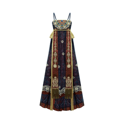 More Than Thirteen [Queen Mother Ghost Banquet] Suspender Skirt Tang Hanfu tang HanFuDreams suspender skirt S