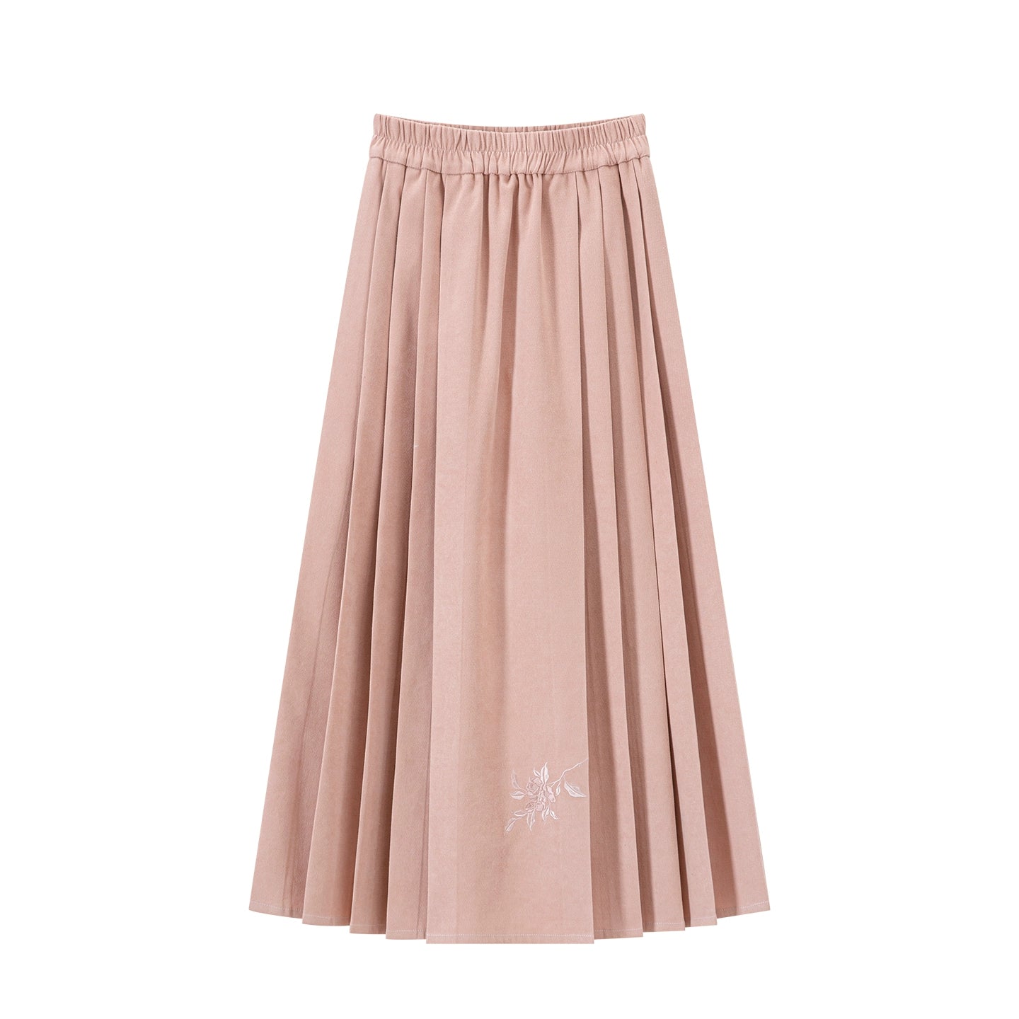 Chi Xia [Camellia Peach] Fleece Bijia Short Shirt Horse Face Skirt Ming ming HanFuDreams Han element horse skirt S