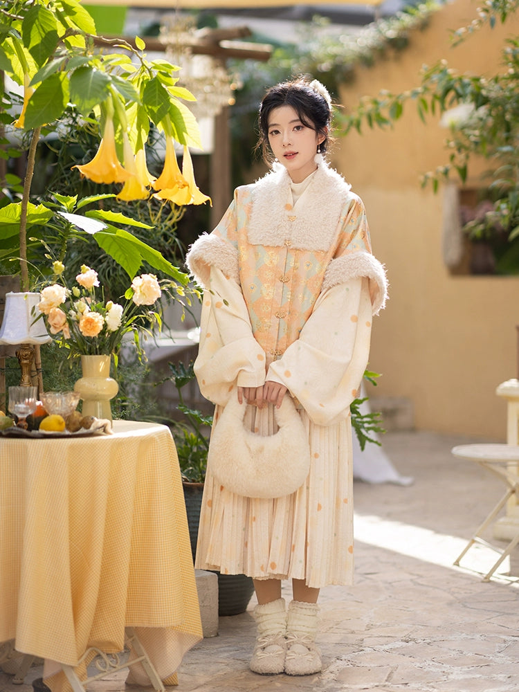 Chi Xia [Flower Tea Party] Square collar than a long shirt Ming ming HanFuDreams