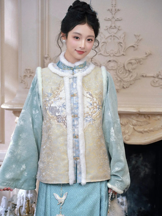 July Eve [Yan Xue Ning Bamboo] Pair Pipa Sleeve Short Armor Jacket han July Eve
