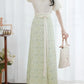 Flower Fairy Story [Qinhe Ying] One-piece jacquard eight-broken skirt Tang tang HanFuDreams