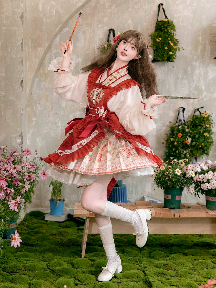 Flower Fairy Story [Strawberry Rabbit Tower] Original Hanfu Accessories accessories HanFuDreams