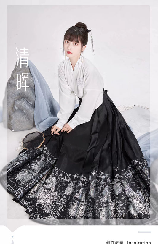 Song Dynasty Short Shirt Ming Horse Face Hanfu