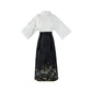 Han element horse dress Hanfu han HanFuDreams White shirt + black eight-point horse dress S