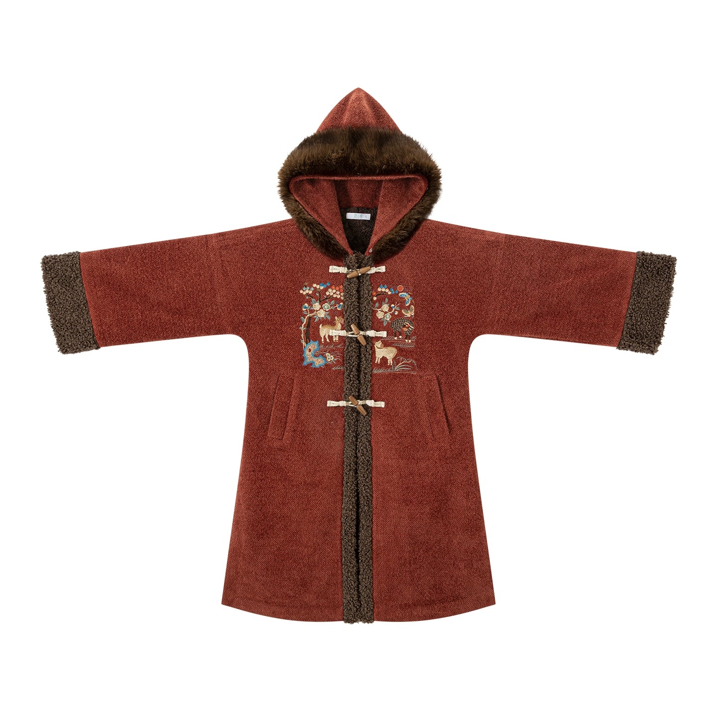 Chi Xia [Red Clay Small Stove] Han Element Coat Six Broken Skirt