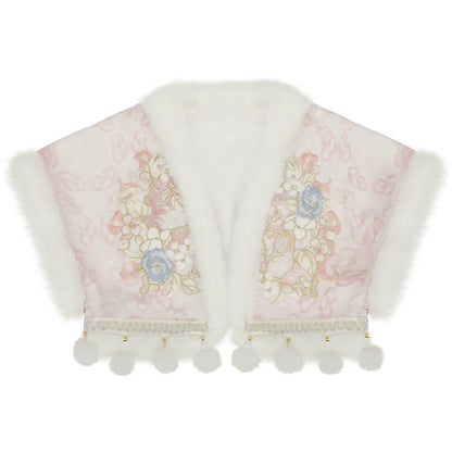 More than thirteen [Mary Cat] Pink horse-faced skirt plush Hanfu han HanFuDreams Tang Beizi XS