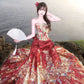 Flower Fairy Story [Fish Banquet Lantern Night] Bust Skirt Weaving Gold Horse Skirt Set modern HanFuDreams