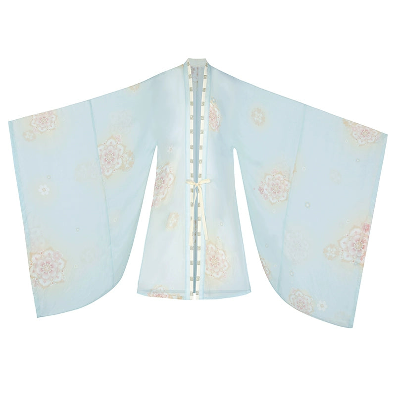 More than thirteen [鸾凤仙羽] straight collar chest skirt wedding dress Tang Hanfu women tang HanFuDreams Straight neck shawl XS
