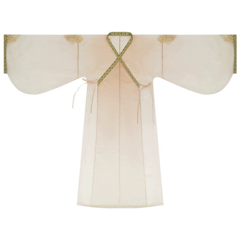 More than thirteen [Jiushao] fake two-piece straight train Hanfu female autumn han HanFuDreams outright straight train S