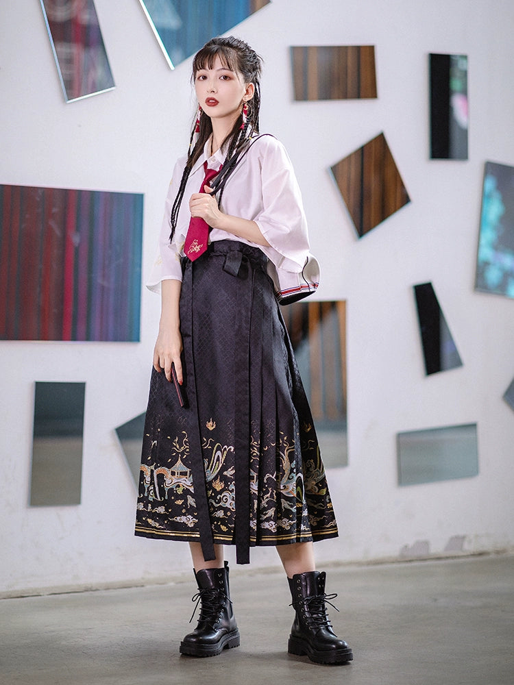 Han element horse dress Hanfu han HanFuDreams