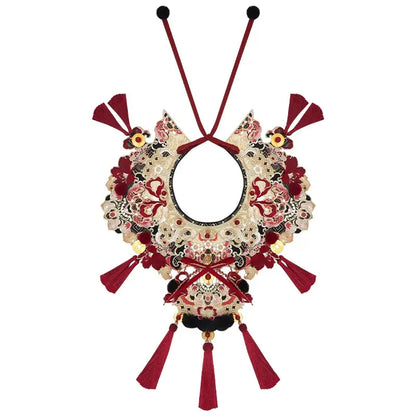 New Year Horse Face Skirt Set | Chinese New Year Outfit ming More than thirteen Cloud shoulder XS