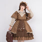 Autumn and winter lolita cat detective JSK Japanese is open retro college style