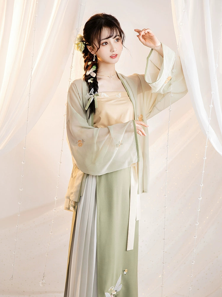 Song Dynasty Cardigan Suspender Two-piece Skirt Hanfu Women