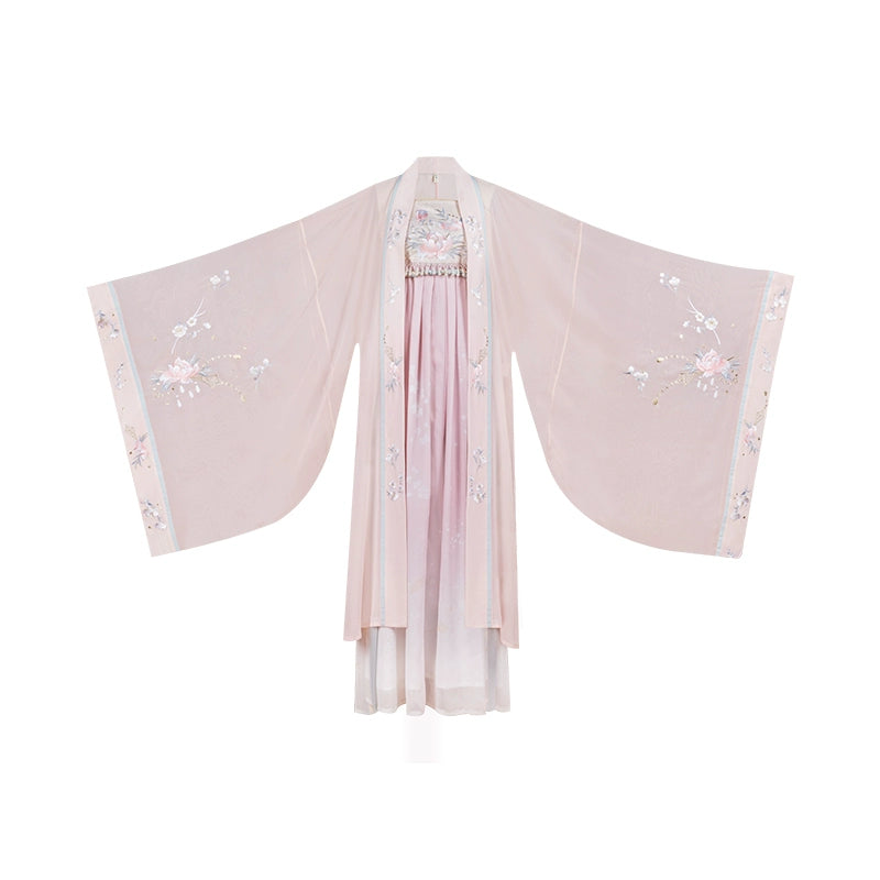 Heavy Industry Embroidered Tang Feng Big Sleeve Shirt Hanfu