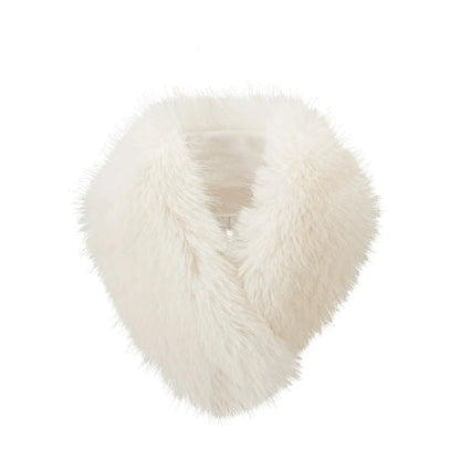 Fleece-Lined Mid-Length Jacket with Faux Fox Fur Collar – Modernized Hanfu modern Chixia Imitation fox fur collar F
