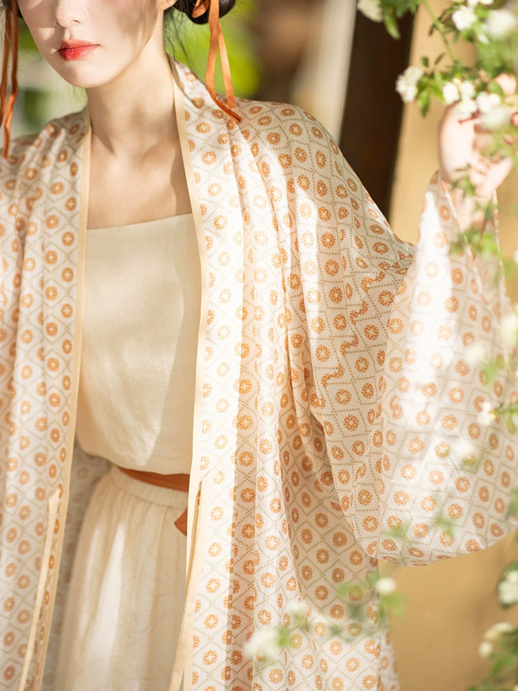 Jin‑Style Tencel Modified Hanfu Set jin Chixia