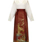 Ming short horse dress Hanfu into wine dress bride