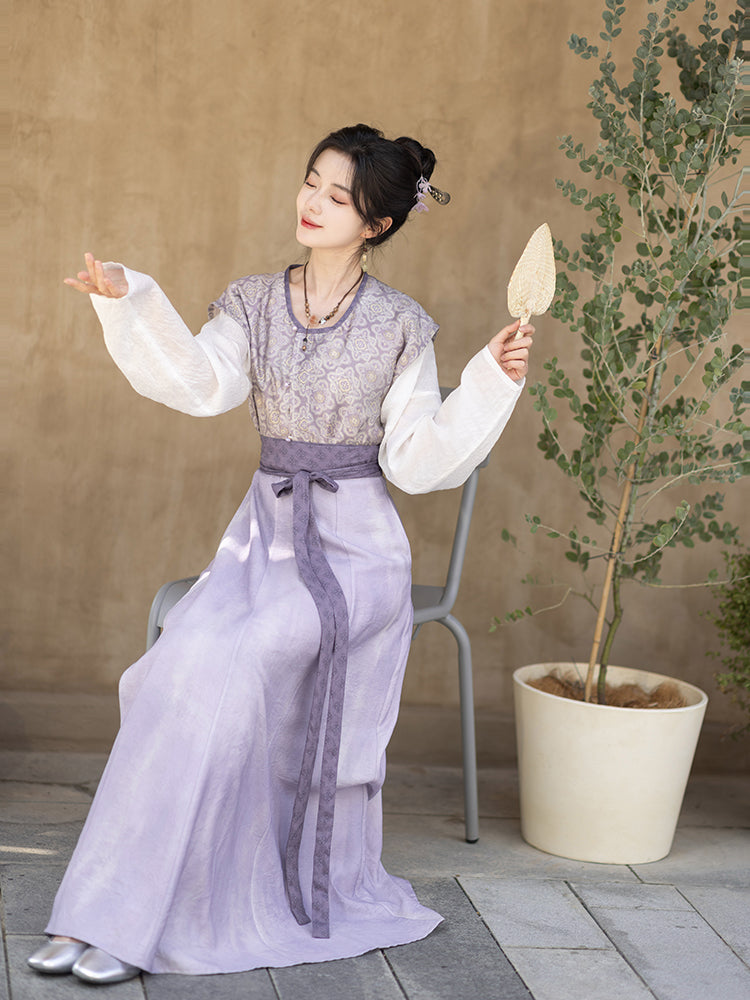 Tencel Acetate Tang Miaozi Short Shirt Skirt Hanfu