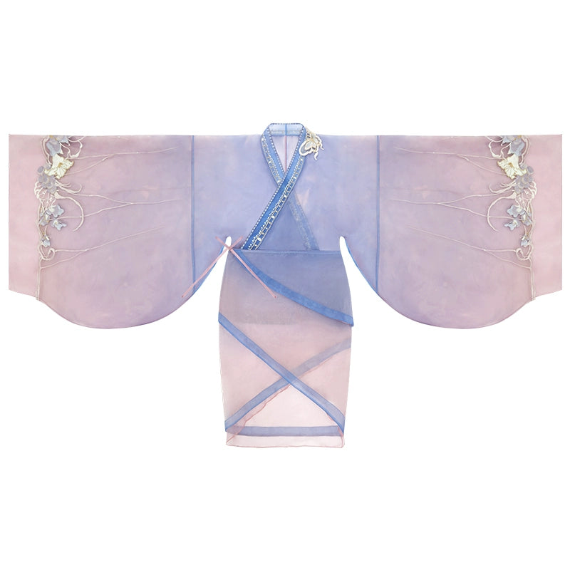 More than thirteen [Portuguese beauties] fish tail straight train Warring States robe han HanFuDreams Improved outer curved train S