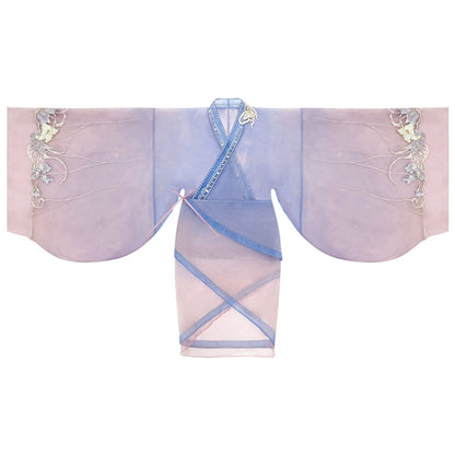 More than thirteen [Portuguese beauties] fish tail straight train Warring States robe han HanFuDreams Improved outer curved train S