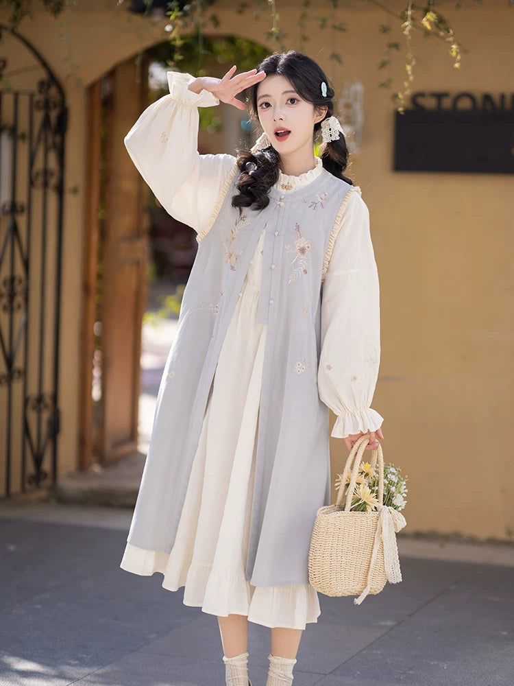 Chi Xia [Clear Mountain] Ming long than armor cotton long shirt ming HanFuDreams