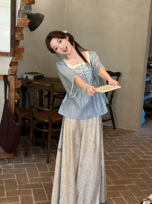 More than thirteen [Cool Moon] Modern Hanfu 2-Piece Set modern HanFuDreams