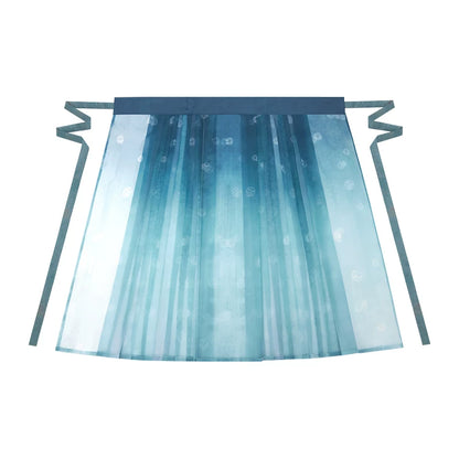 [Jade Waves] Printed Ming Style Hanfu Set ming Shisanyu Mamian Skirt S