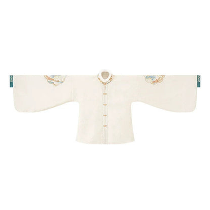Hanfu Ming-Style Dress with Horse Face Skirt ming HanFuDreams Fashion short jacket S