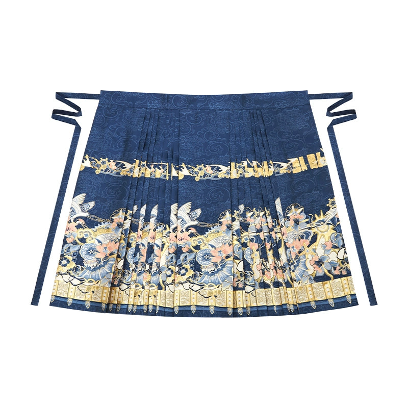 More than thirteen [All Things Life] woven gold stand-up collar large pony skirt Ming-made ming HanFuDreams Horse skirt S