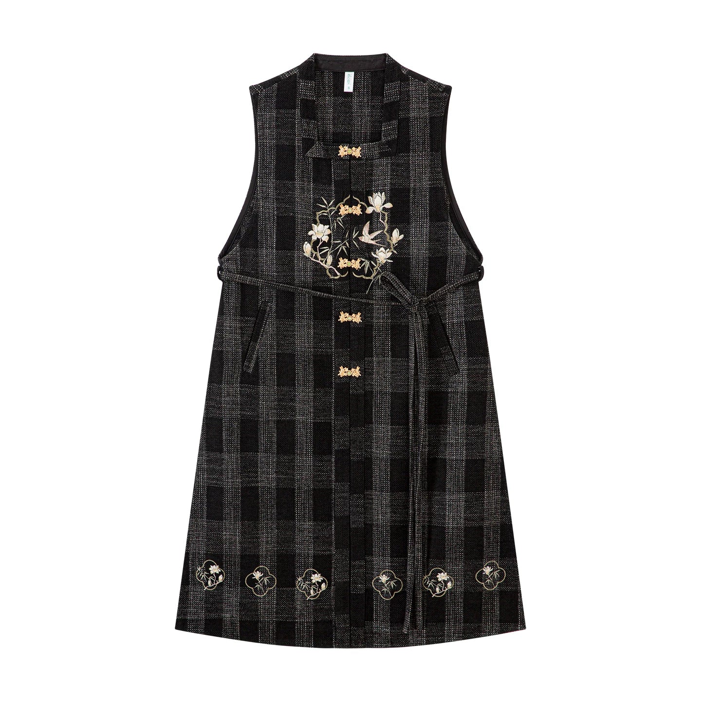 Chi Xia [Bamboo Shadow Brushing Window] Ming Square Neck Lapel ming HanFuDreams Square collar length ratio S