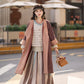 Tang-style Cloak with Round Collar and 24-Panel Ripped Skirt Hanfu
