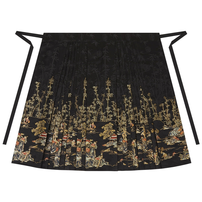 More than thirteen [Takeshita Tinglan] placket jacket, horse-face skirt, Ming-made Hanfu ming HanFuDreams Horse skirt XS