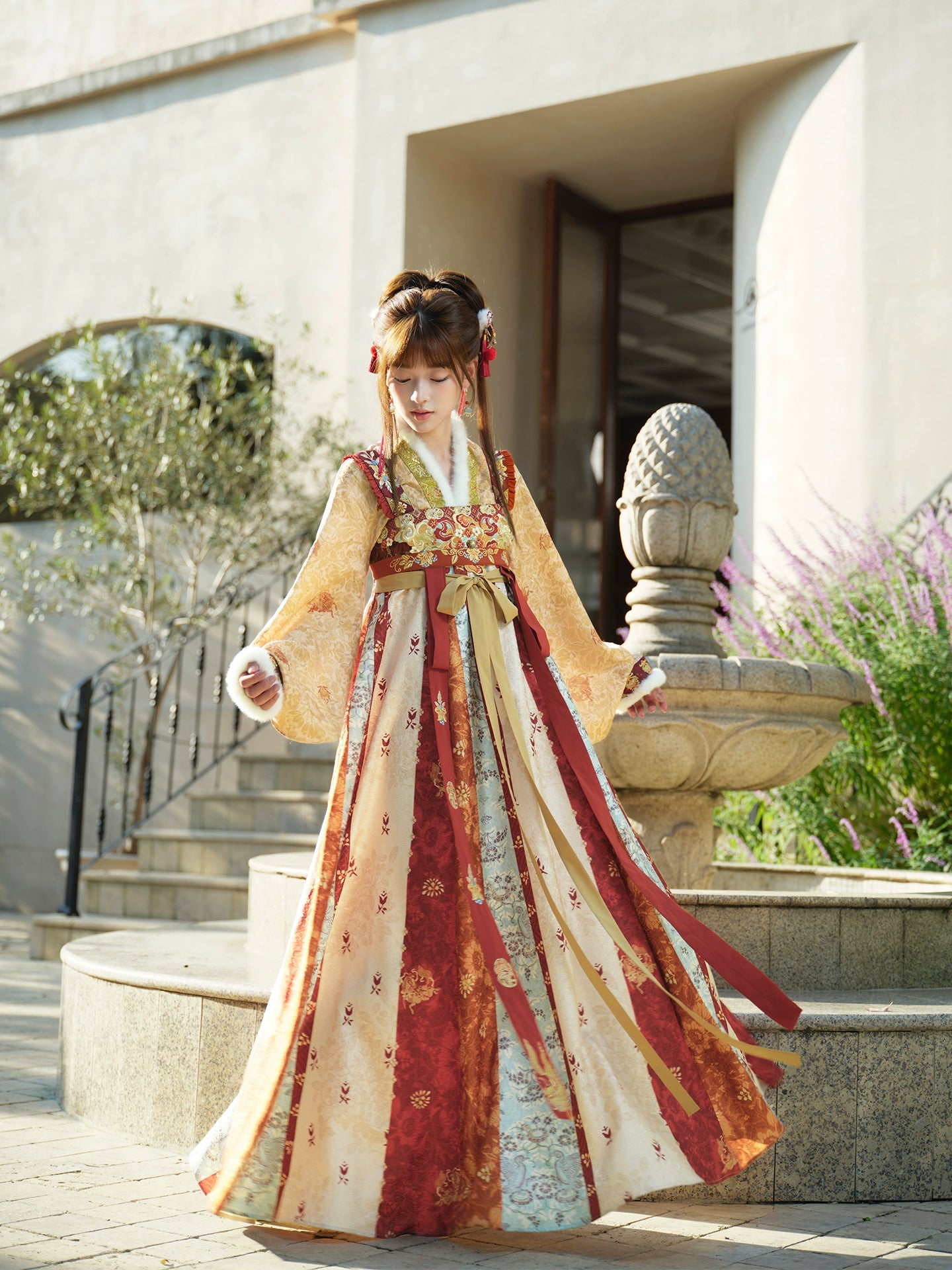 More than thirteen [Golden Horse Yangyan] placket jacket suspender skirt New Year's greeting clothes