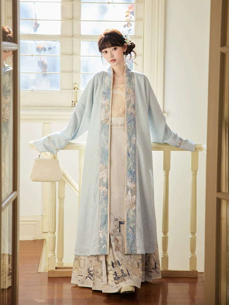 More than Thirteen [He Ye Wuyue] Embroidered Zi suspender horse dress Hanfu han HanFuDreams