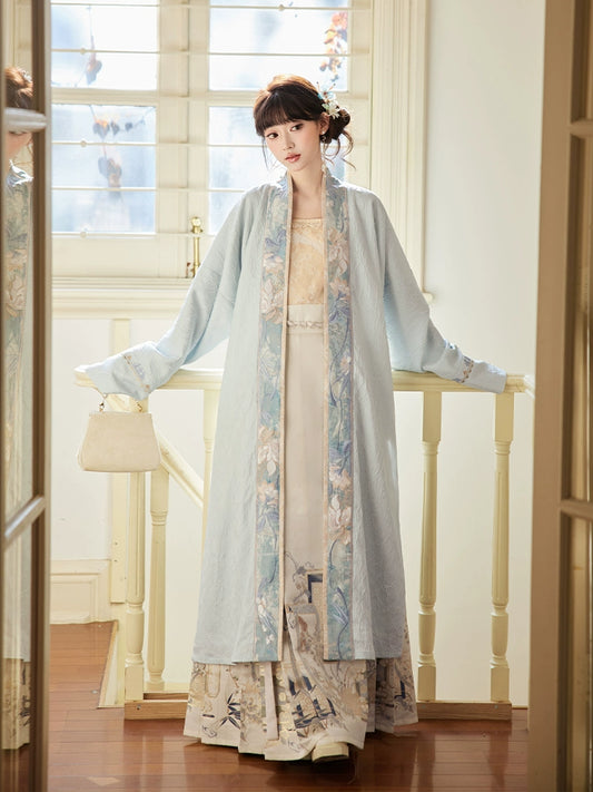 More than Thirteen [He Ye Wuyue] Embroidered Zi suspender horse dress Hanfu han HanFuDreams