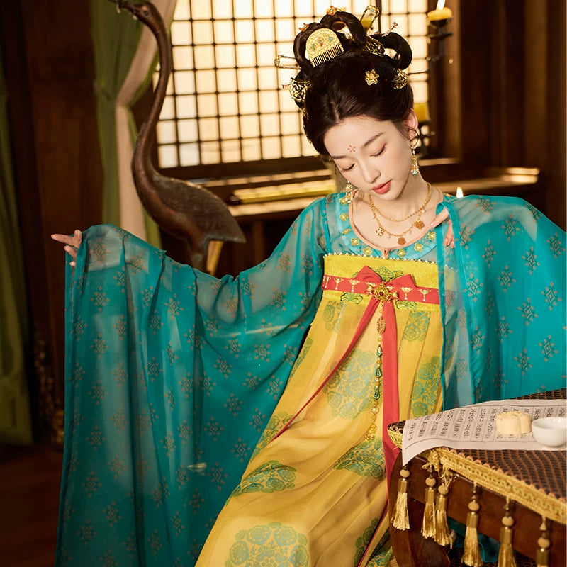 [Cup of Eternity] Tang Style Hanfu Set tang Shisanyu 2-Piece Set S