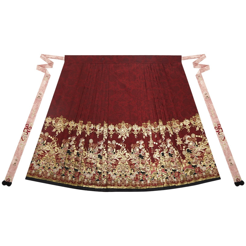 More than thirteen [Spirit Snake Shou Sui] New Year's clothing than a horse face skirt ming HanFuDreams Horse skirt XS