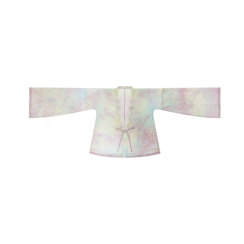 More than thirteen [夜光荷] heavy industry embroidery chest-length suspender skirt Tang tang HanFuDreams Cardigan S