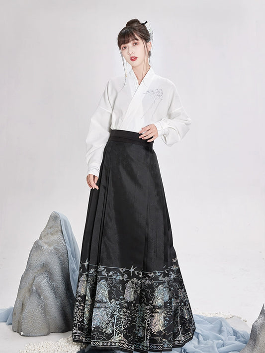 Song Dynasty Short Shirt Ming Horse Face Hanfu