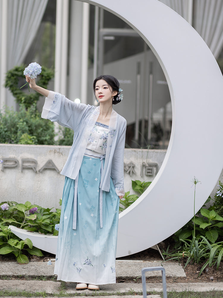Song Dynasty short shirt Tencel suspender hundred skirts Hanfu song HanFuDreams