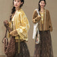 July Eve [caramel wood] embroidered knitted vest cardigan mesh skirt han HanFuDreams
