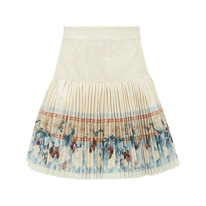 Summer New Chinese-Style Shirt and Skirt Set modern More than thirteen short skirt S