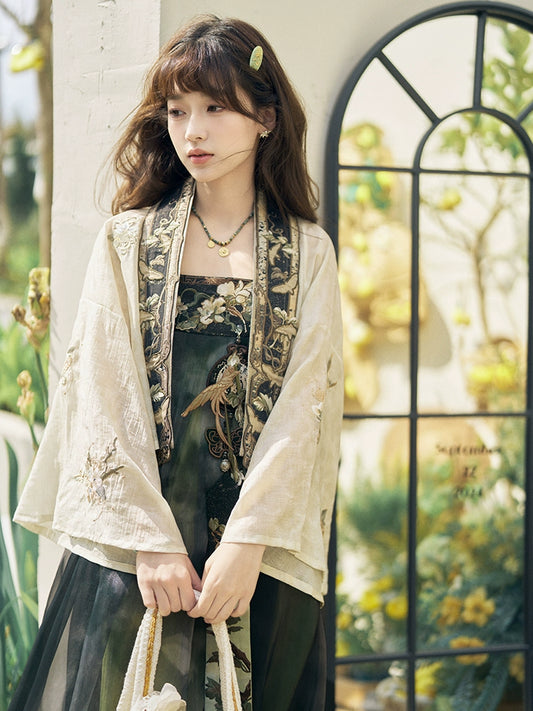 Thirteen more [明河清梦] Tencel suspender skirt Hanfu women han HanFuDreams