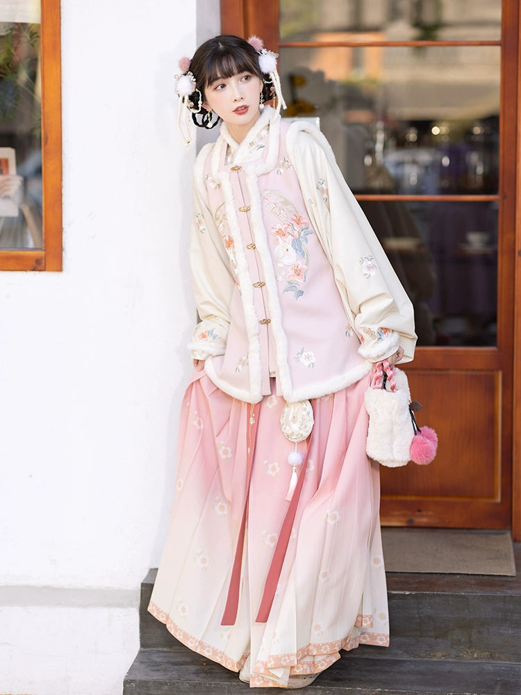 Ming-made short jacket horse dress Hanfu